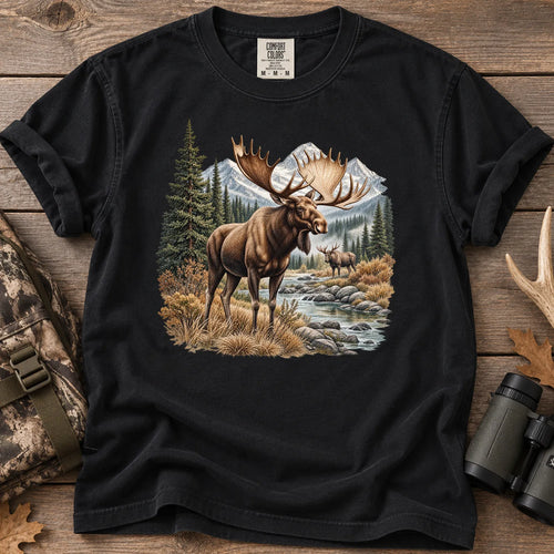 Bull Moose Wilderness T-Shirt in Black