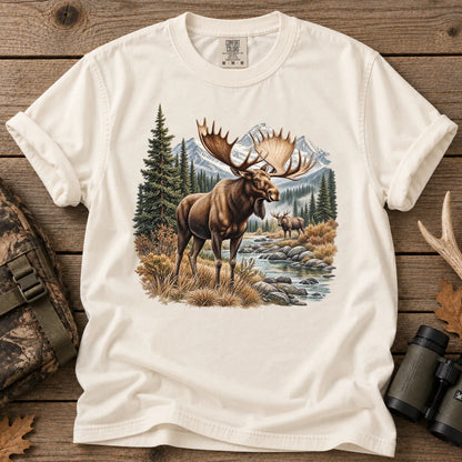 Bull Moose Wilderness T-Shirt in Ivory