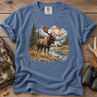 Bull Moose Wilderness T-Shirt in Blue Jean