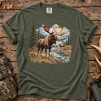 Bull Moose Wilderness T-Shirt in Moss
