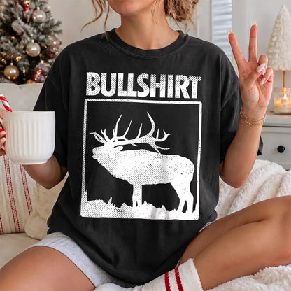 Bullshirt Elk Hunting T-Shirt Women model in Black