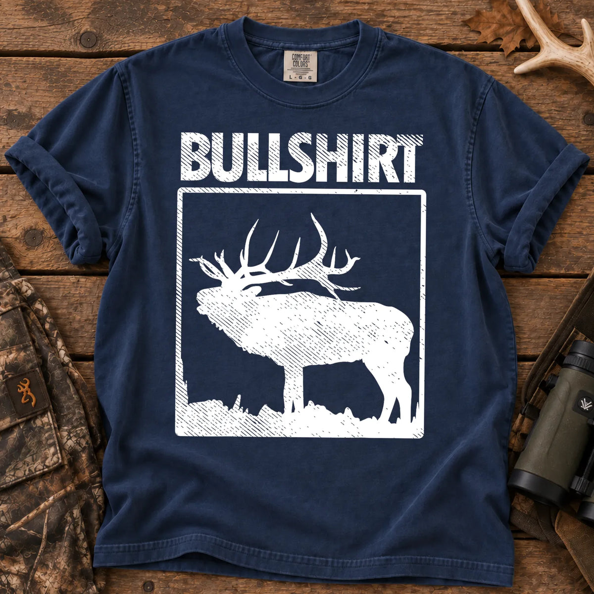 Bullshirt Elk Hunting T-Shirt in True Navy