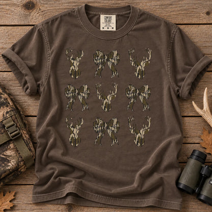 Camo Bow Deer Hunt T-Shirt in Espresso