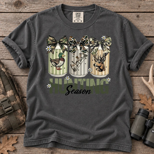 Camo Bow Hunting Season T-Shirt in Pepper