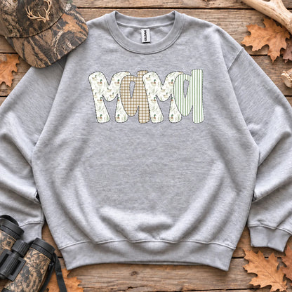 Camo Duck Hunting Mama Script Sweatshirt in Sport Grey