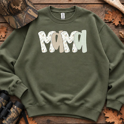 Camo Duck Hunting Mama Script Sweatshirt in Military Green