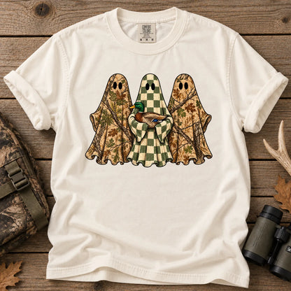 Camo Ghost Hunting T-Shirt in Ivory