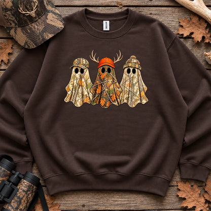 Camo Hunting Ghost Trio Sweatshirt in Dark Chocolate