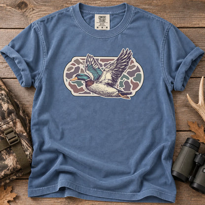 Camo Mallard Flight T-Shirt in Blue Jean