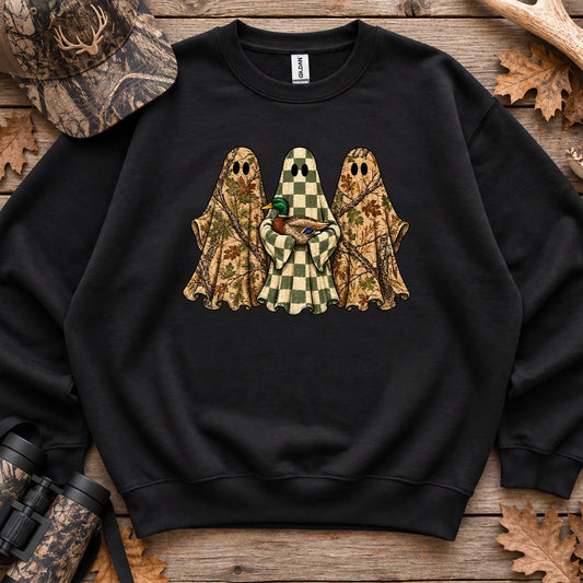 Camo Mallard Ghost Trio Sweatshirt in Black
