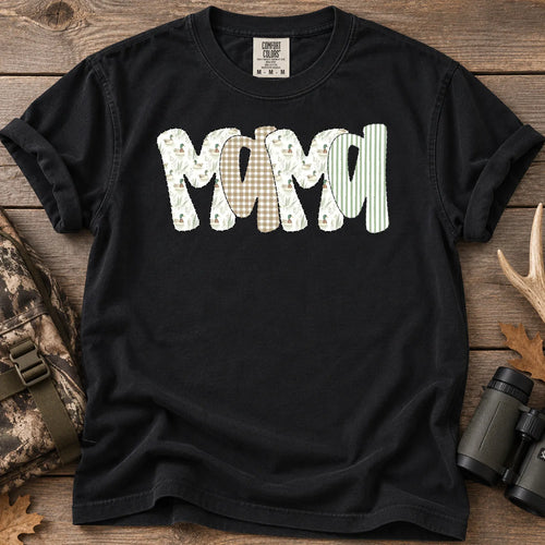 Camo Mallard Mama T-Shirt in Black