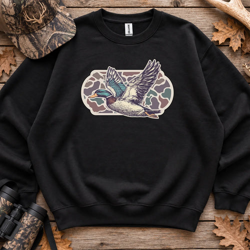 Camo Mallards Fall Sweatshirt in Black