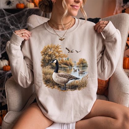 Canada Goose Fall Sweatshirt Women model in Sand
