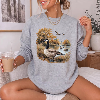 Canada Goose Fall Sweatshirt Women model in Sport Grey