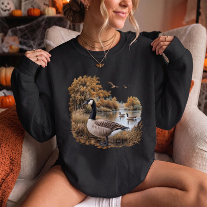 Canada Goose Fall Sweatshirt Women model in Black