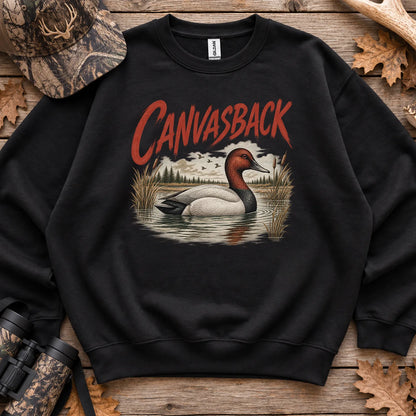 Canvasback Duck Sweatshirt in Black