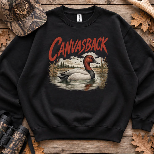 Canvasback Duck Sweatshirt in Black