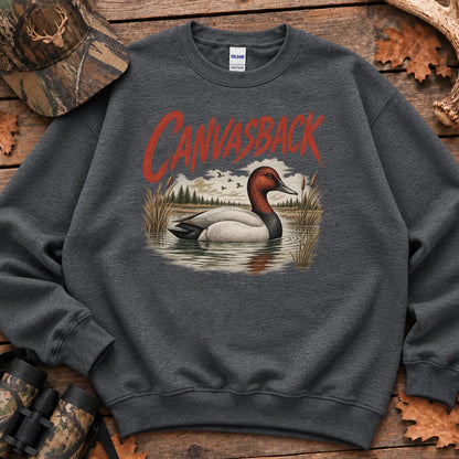 Canvasback Duck Sweatshirt in Dark Heather