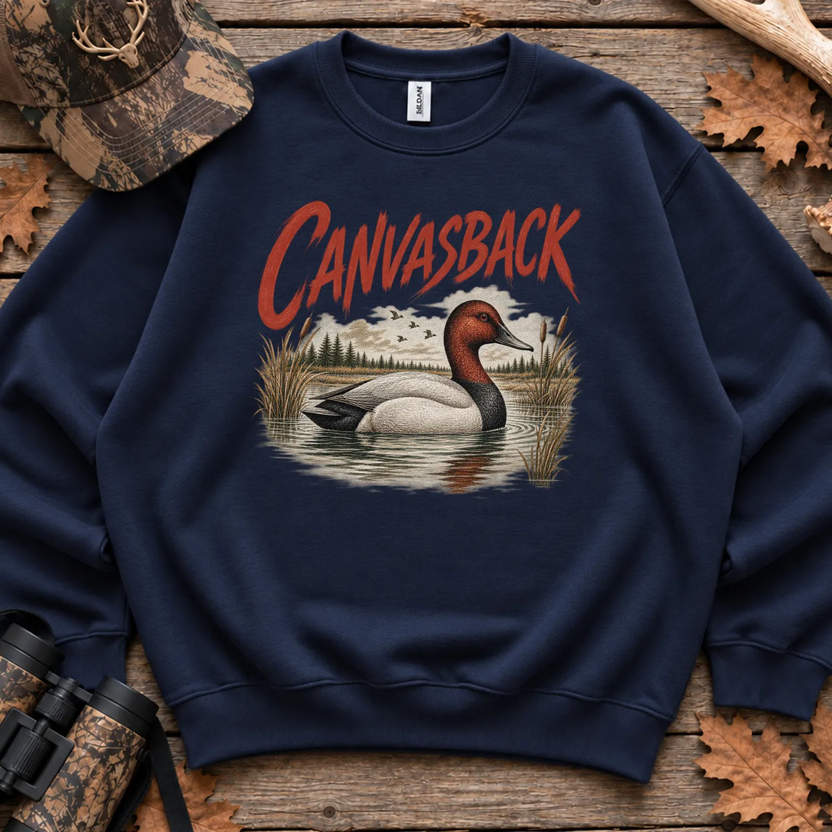 Canvasback Duck Sweatshirt in Navy