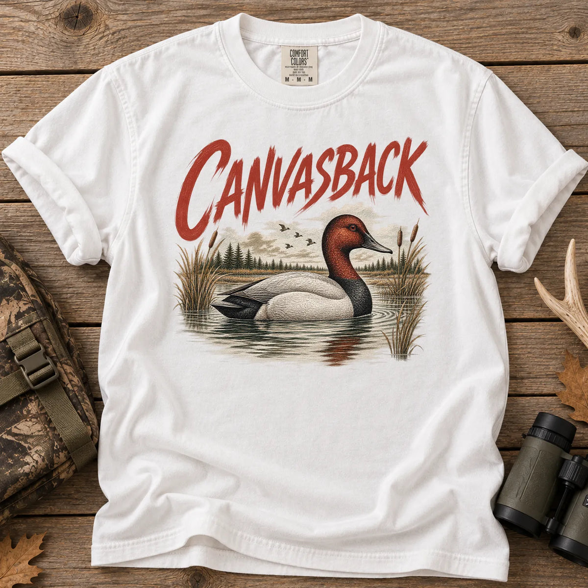 Canvasback Duck T-Shirt in White
