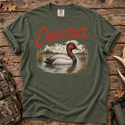 Canvasback Duck T-Shirt in Moss