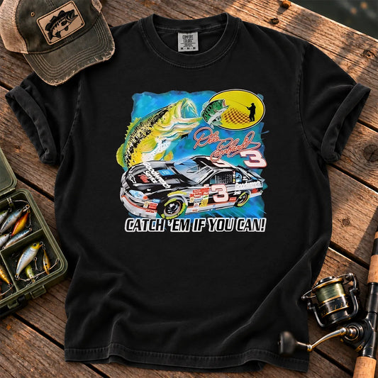 Catch Em If You Can T-Shirt in Black