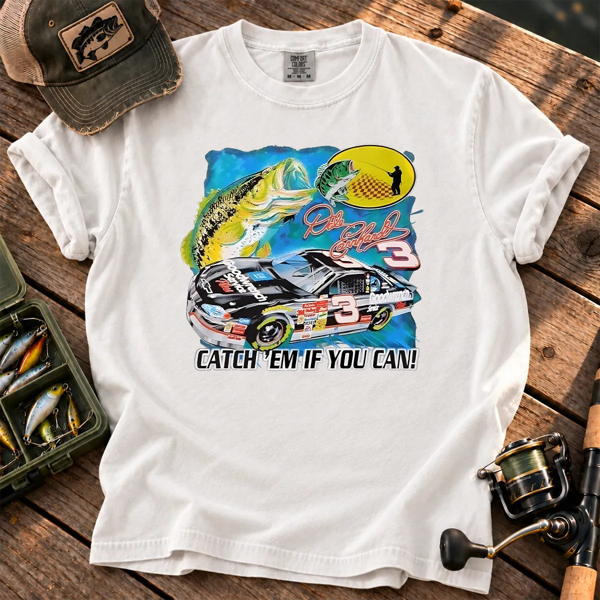 Catch Em If You Can T-Shirt in White