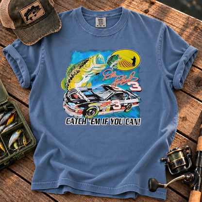 Catch Em If You Can T-Shirt in Blue Jean