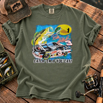 Catch Em If You Can T-Shirt in Moss