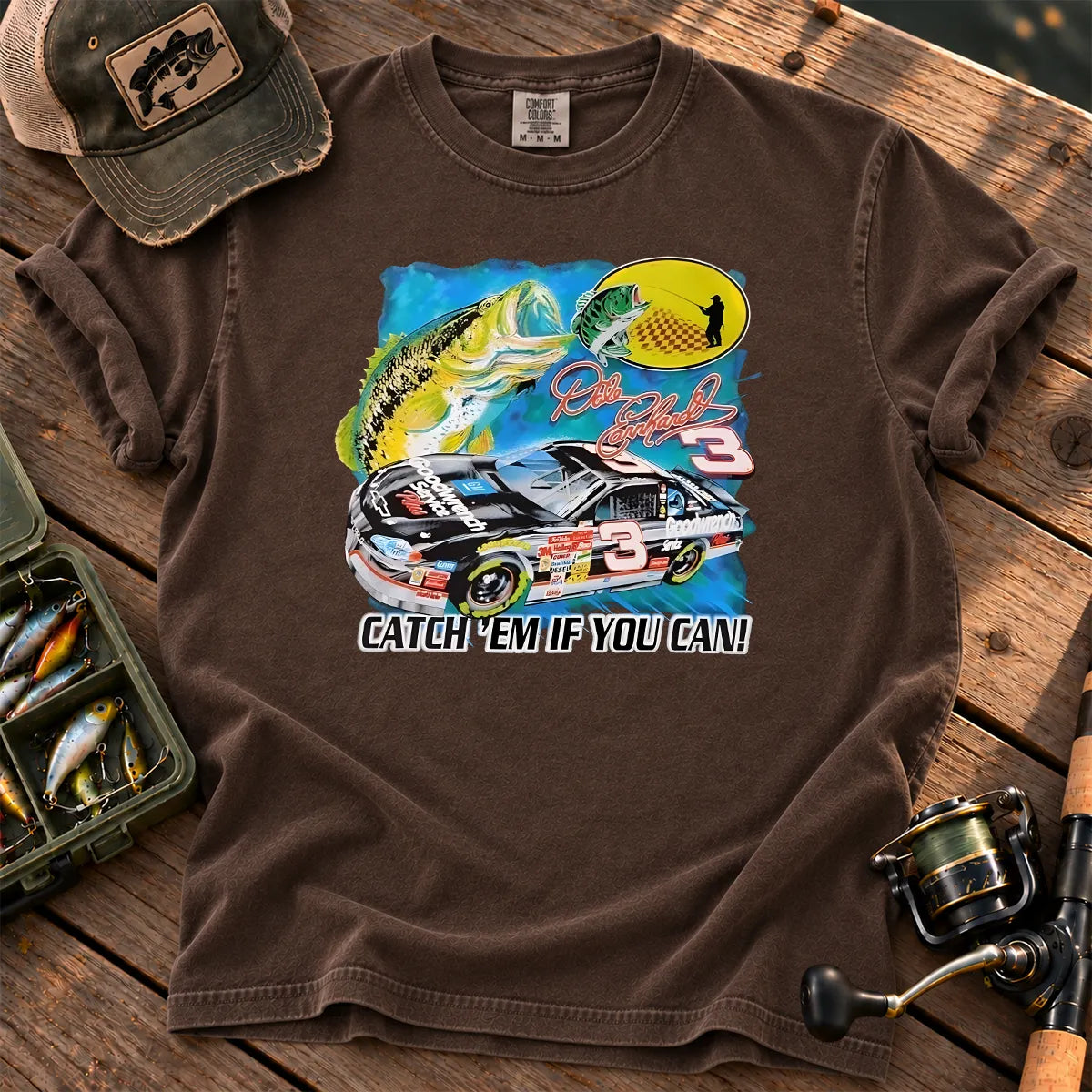 Catch Em If You Can T-Shirt in Espresso
