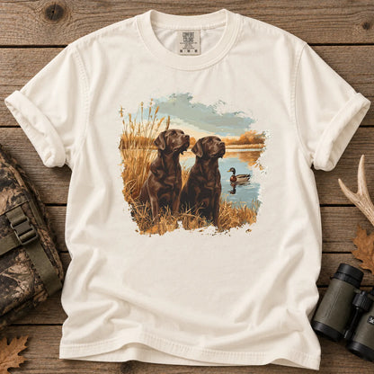 Chocolate Labs Mallard T-Shirt in Ivory