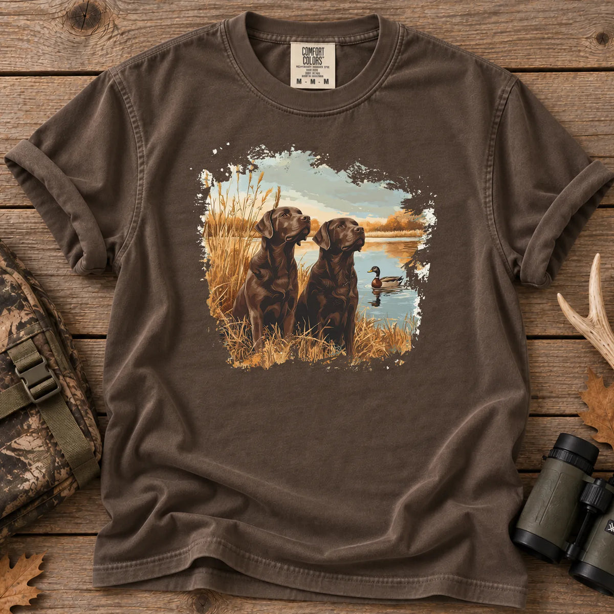 Chocolate Labs Mallard T-Shirt in Espresso