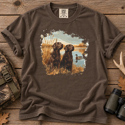 Chocolate Labs Mallard T-Shirt in Espresso