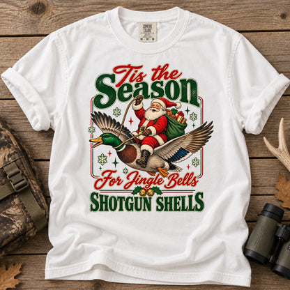 Christmas Duck Hunting T-Shirt in White