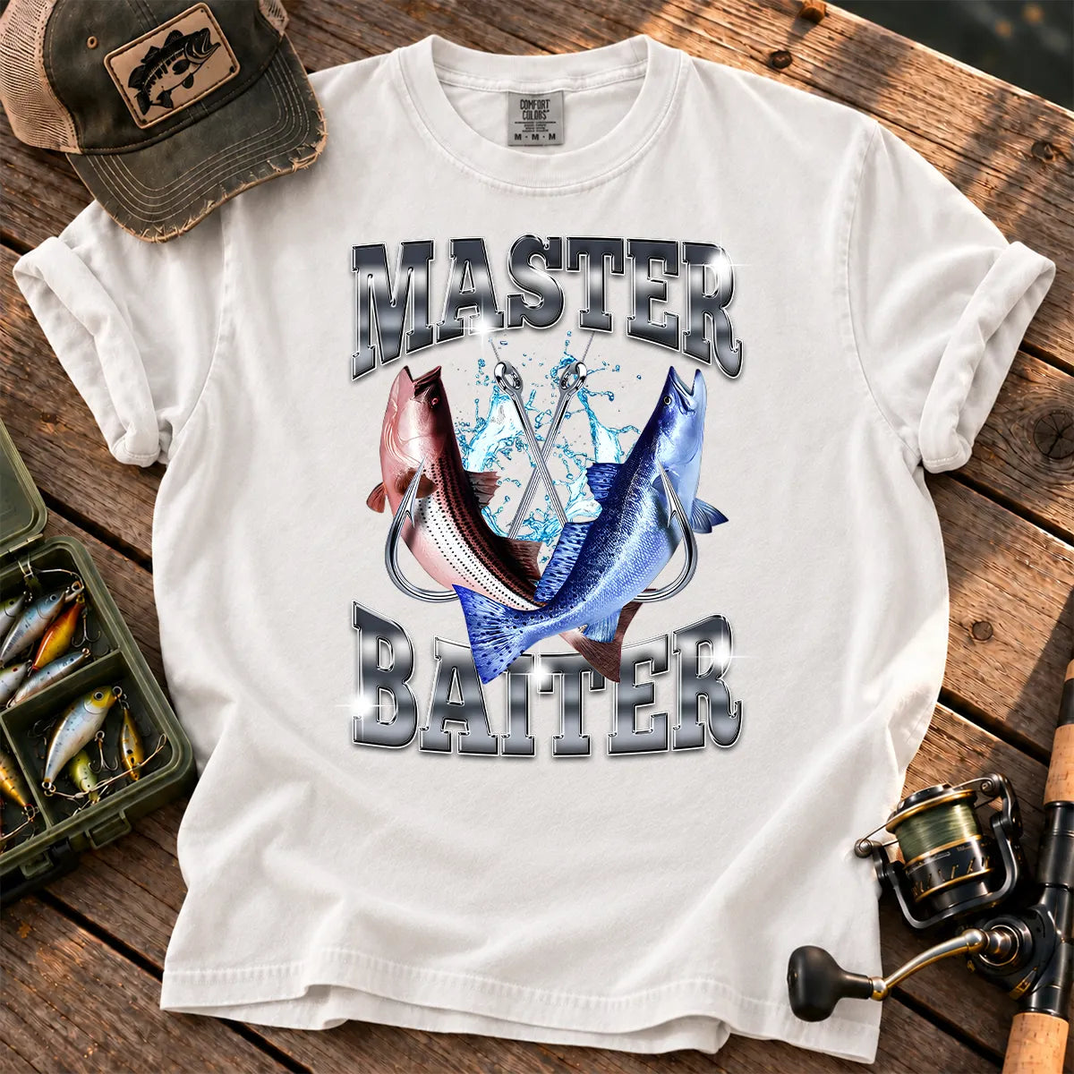 Chrome Bait Master T-Shirt in White