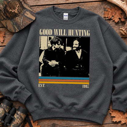 Classic Hunting Movie Parody Sweatshirt in Dark Heather