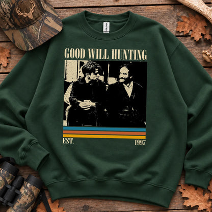 Classic Hunting Movie Parody Sweatshirt in Forest Green