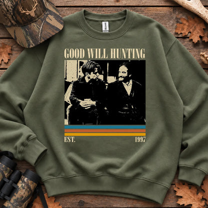 Classic Hunting Movie Parody Sweatshirt in Military Green
