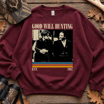 Classic Hunting Movie Parody Sweatshirt in Maroon
