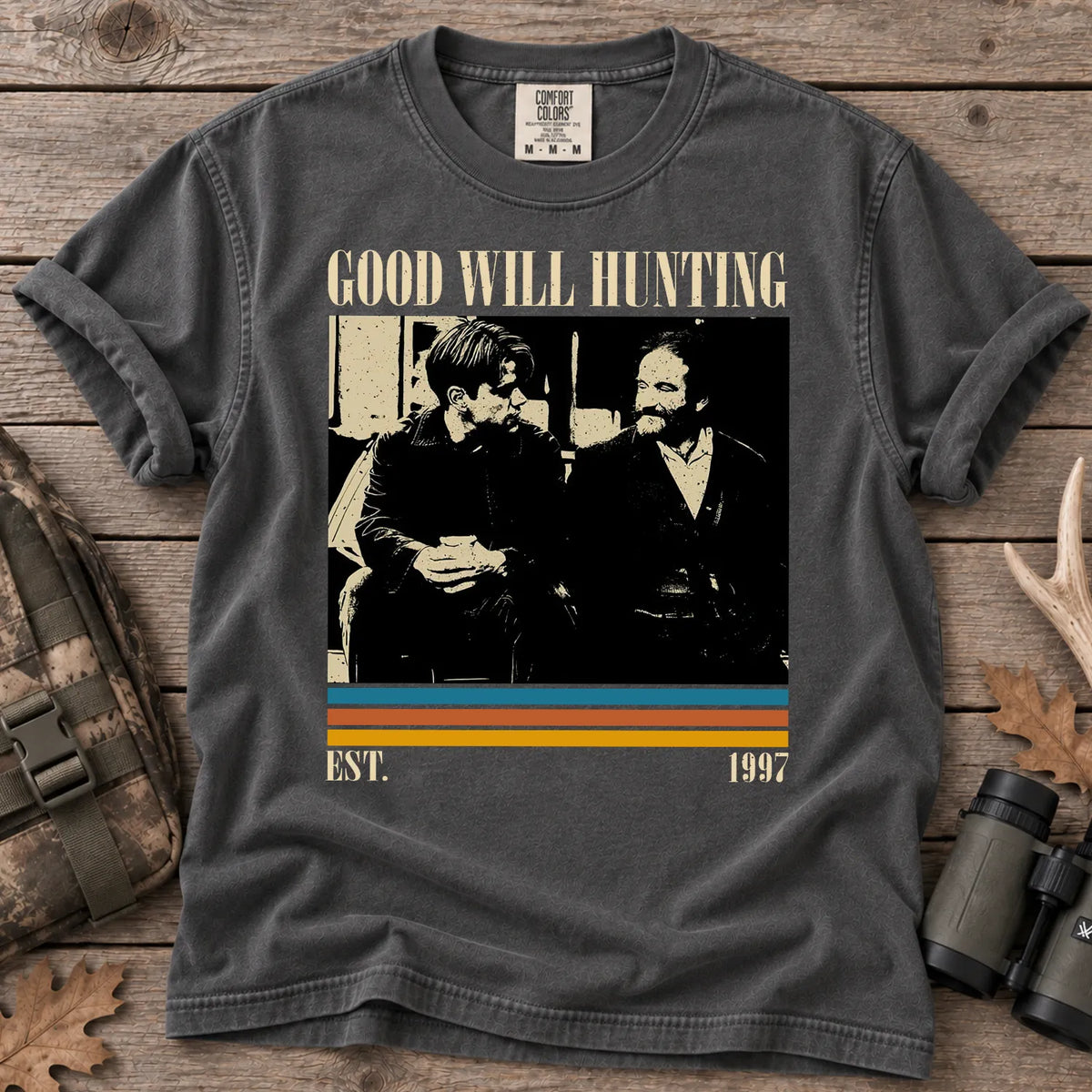 Classic Hunting Movie T-Shirt in Pepper