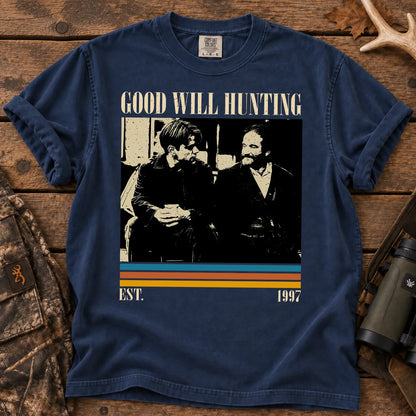 Classic Hunting Movie T-Shirt in True Navy