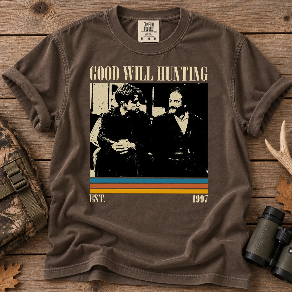Classic Hunting Movie T-Shirt in Espresso