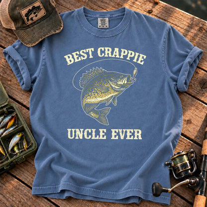 Crappie Uncle Fishing T-Shirt in Blue Jean