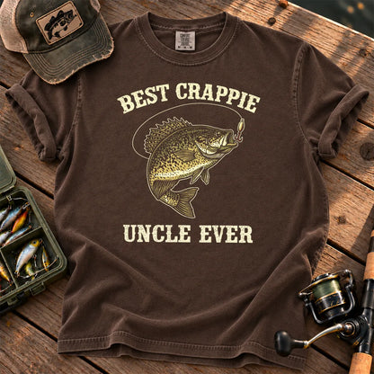 Crappie Uncle Fishing T-Shirt in Espresso
