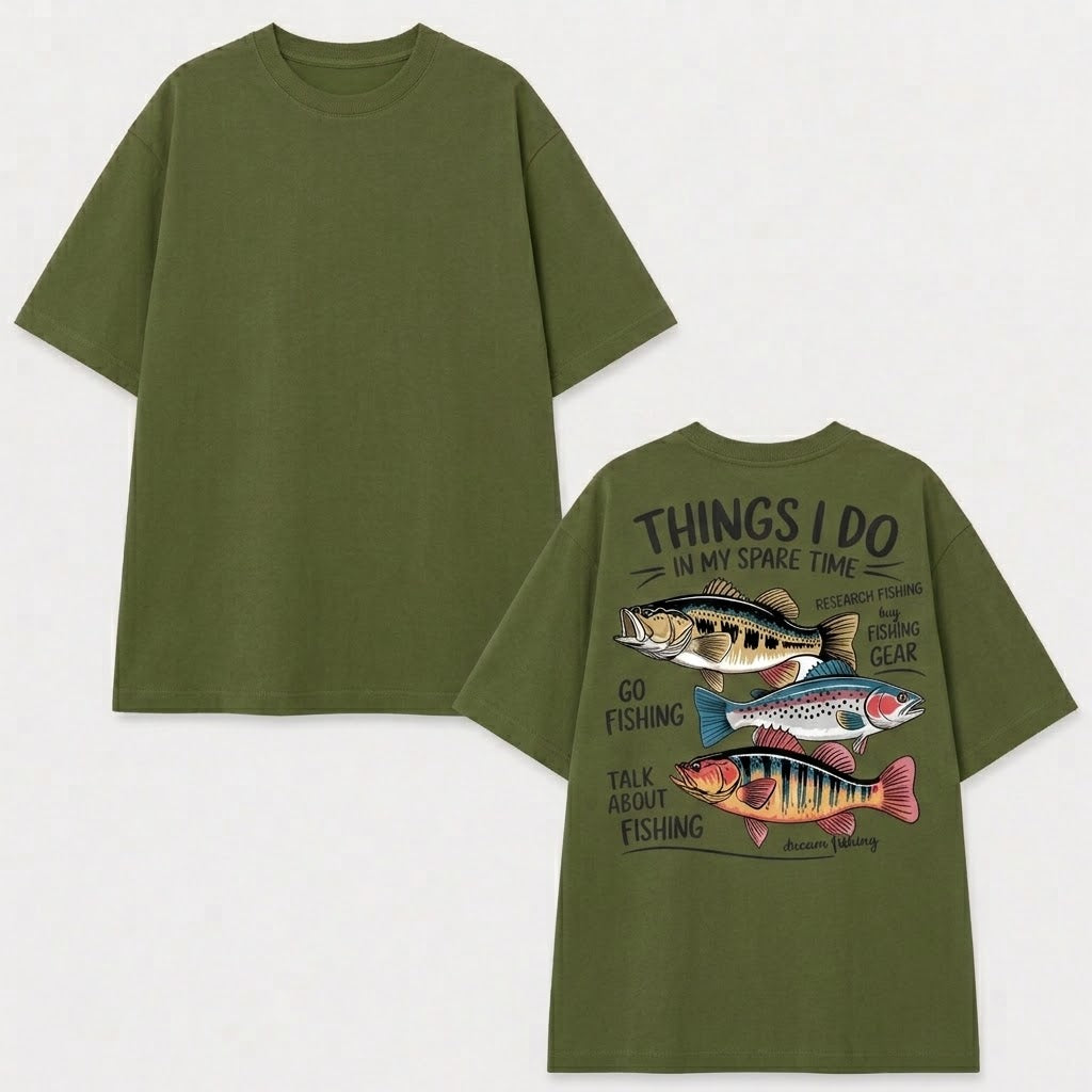 Fishing Things I Do In My Spare Time Shirt, Funny Fishing T-shirt, Fishing Lover Gift, Dad Fishing Shirts