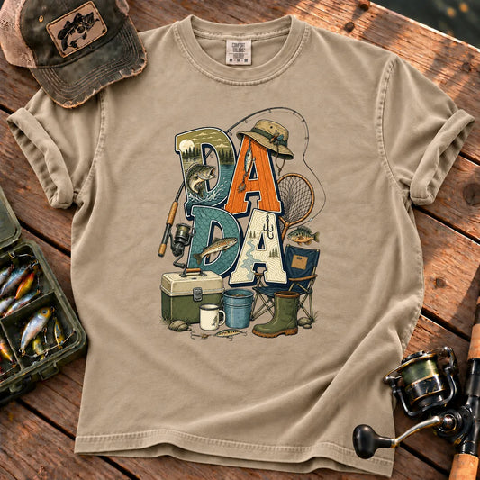 Dada Fishing T-Shirt in Sandstone