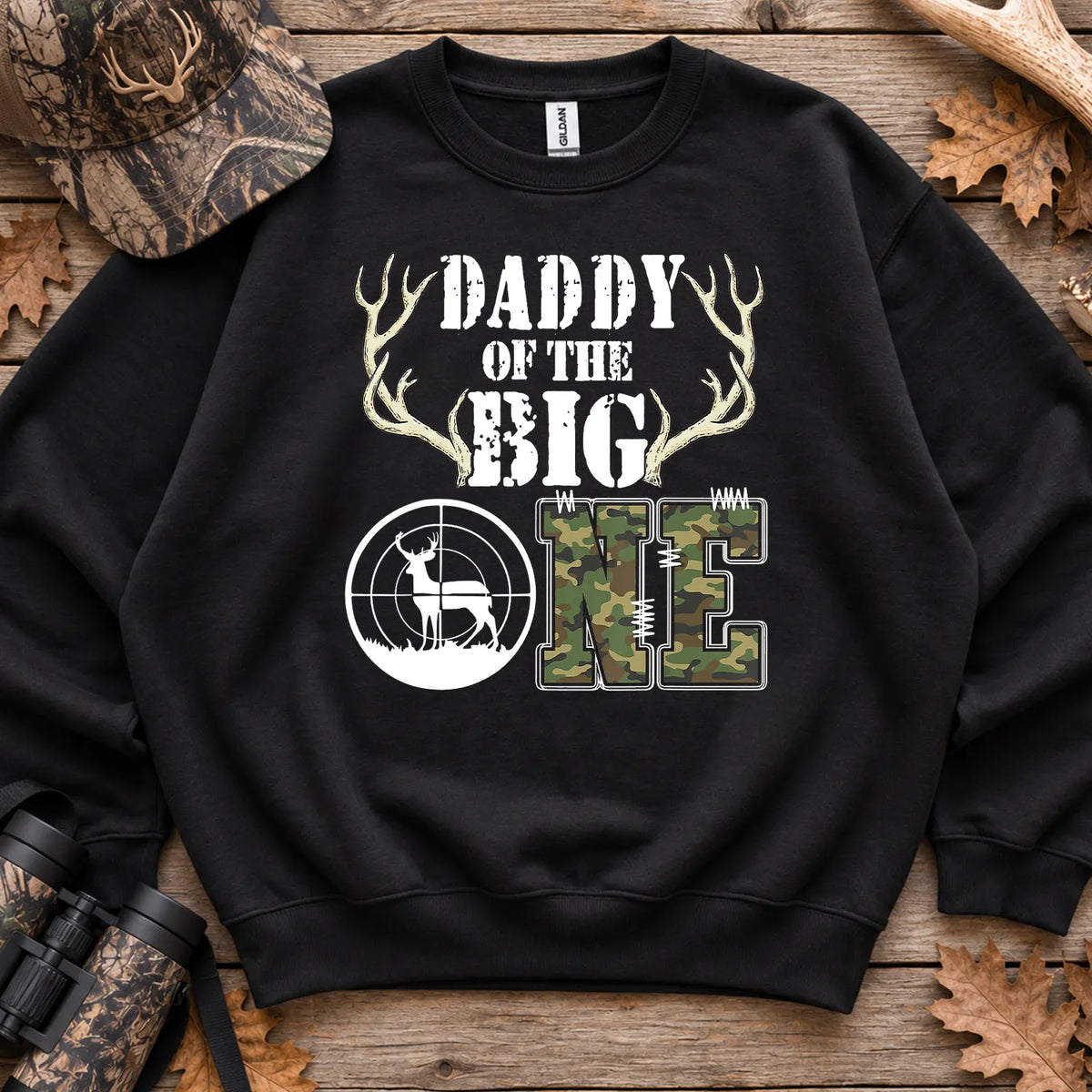 Daddy of the Big One Sweatshirt in Black