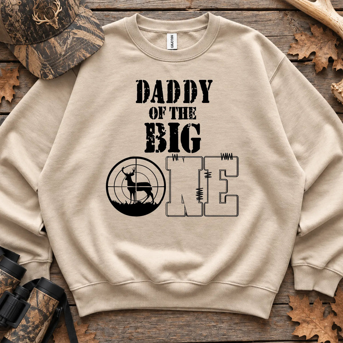Daddy of the Big One Sweatshirt in Sand