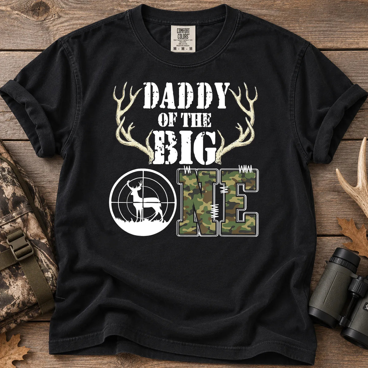 Daddy of the Big One T-Shirt in Black