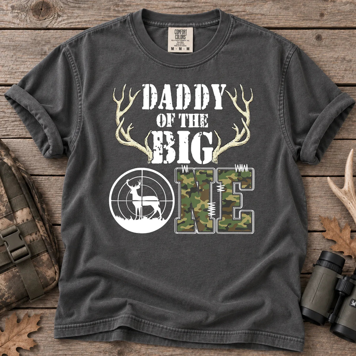 Daddy of the Big One T-Shirt in Pepper
